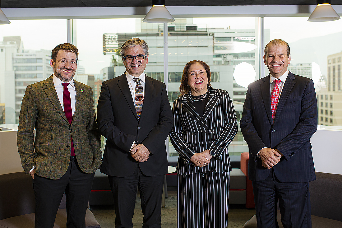 Diego Pardow, Mario Marcel, Gloria Maldonado and Julio Friedmann.