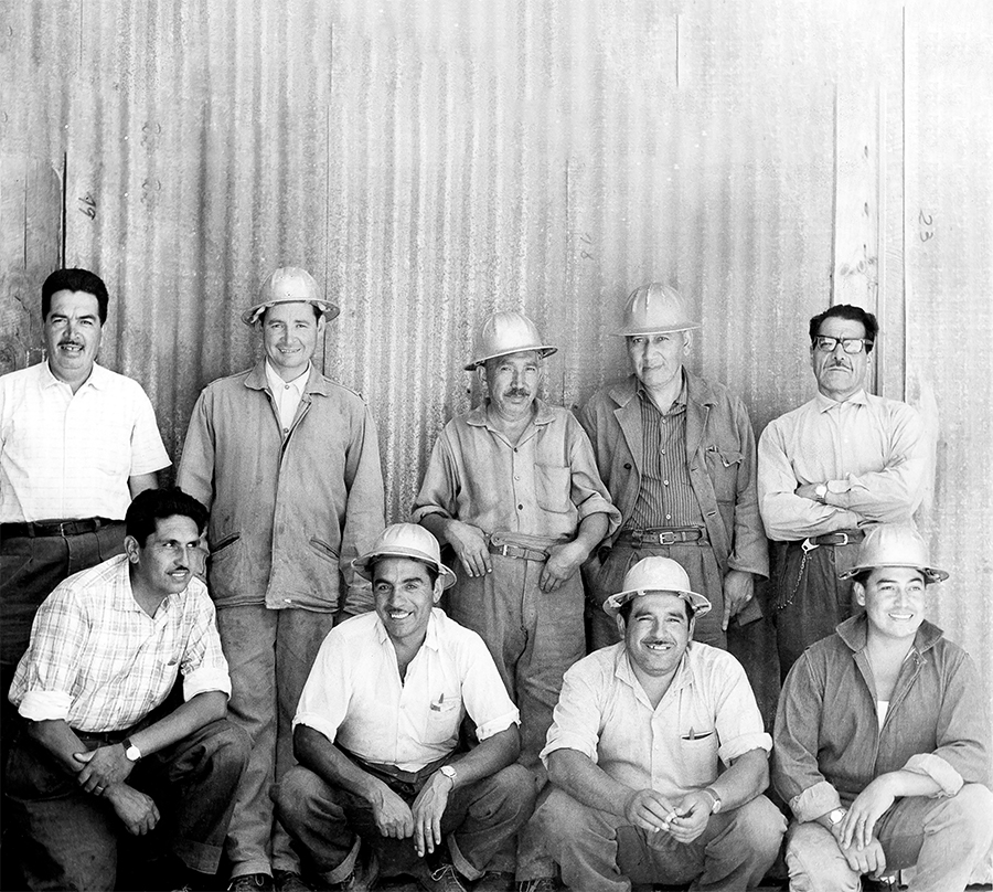 Trabajadores Refinería Aconcagua, década del 60