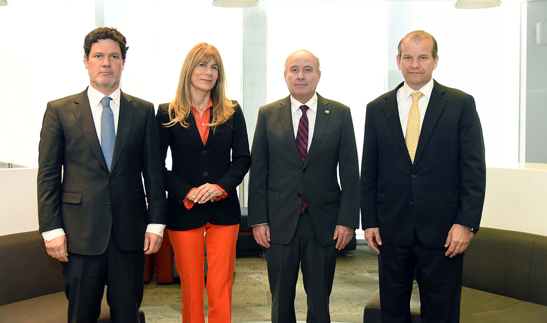 Cristian Muga, Ximena Rincón, Jorge Quiroz y Julio Friedmann.