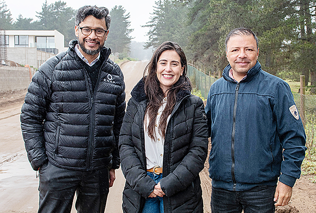 Patricio Farfán, Macarena Ripamonti y Freddy Ramírez.