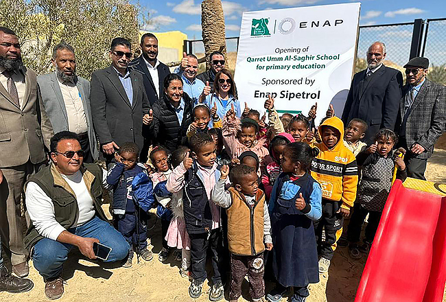 La Villa Qarat Umm al-Saghir se encuentra en medio del desierto y su población es de escasos recursos.