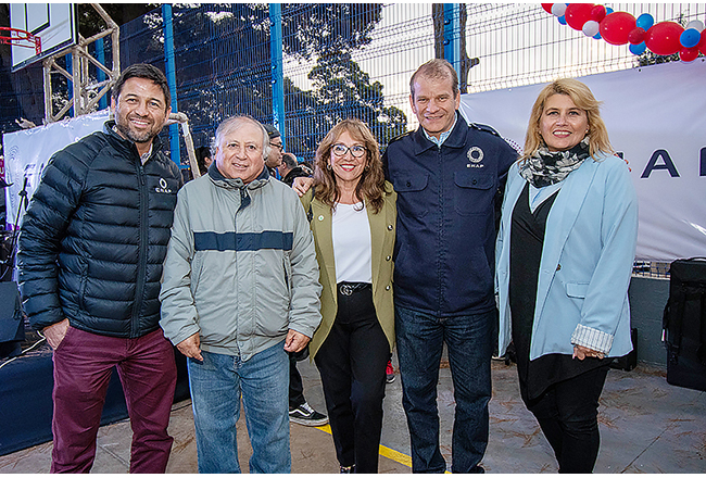 Jorge Santander, Alberto Fernández, Elda Arteaga, Julio Friedmann y Sandra Contreras.