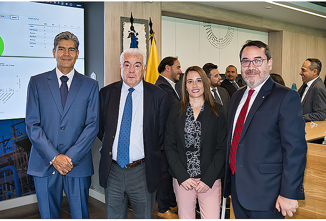 Juan Carlos Cuervo, Fernando Santos, Denisse Abudinén y Pablo Arriarán.