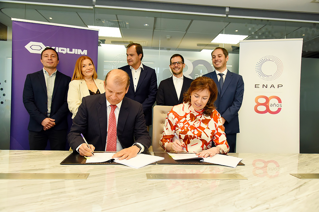 El convenio fue firmado en dependencias de Casa Matriz de Enap.