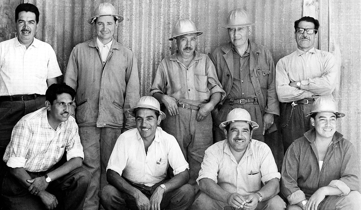 Trabajadores de la década del 60.
