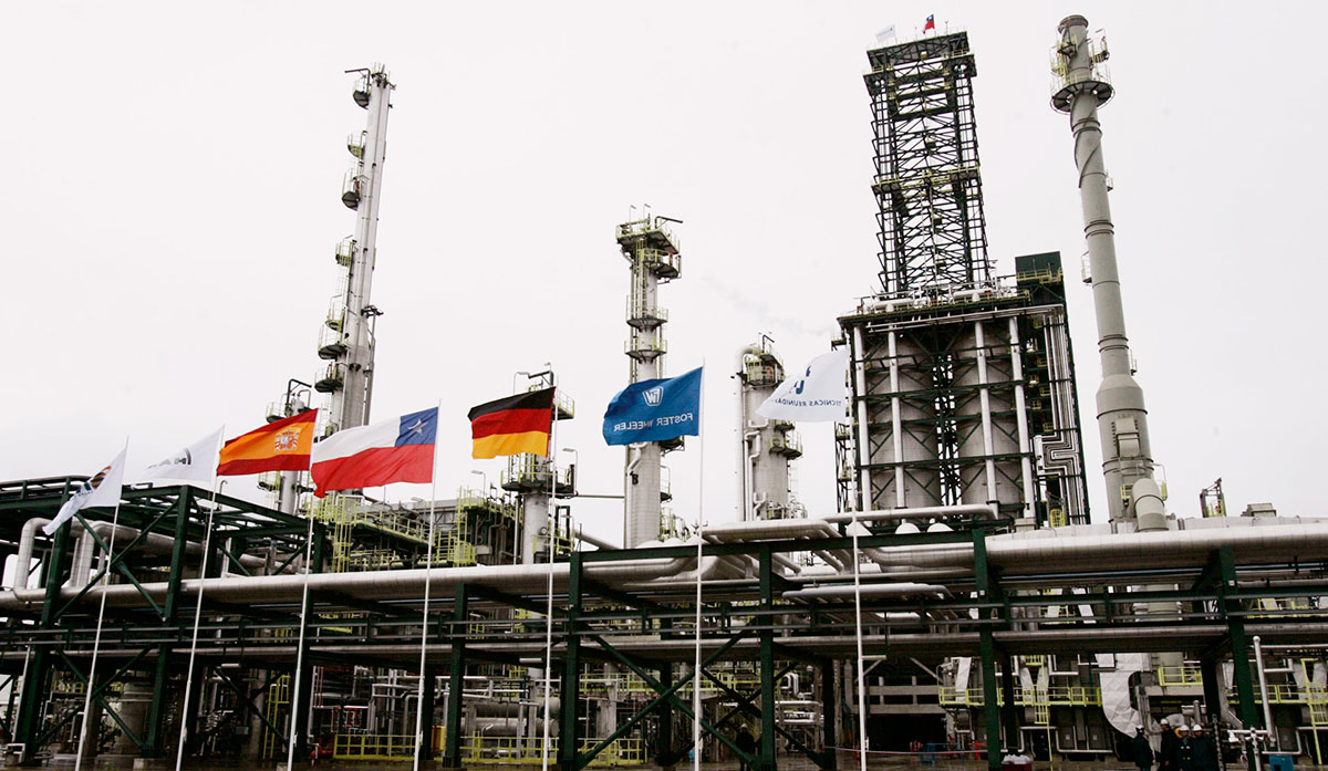 Inauguración de la Planta de Coker en 2008.