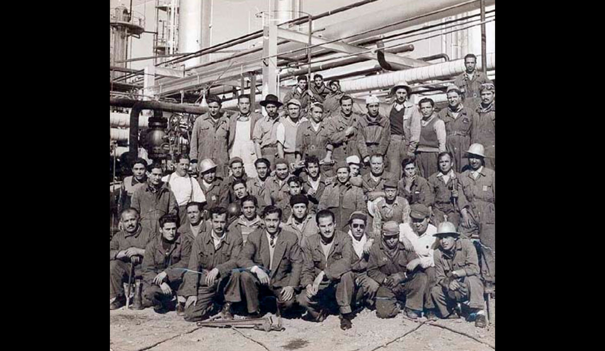 Trabajadores de Refinería Aconcagua.