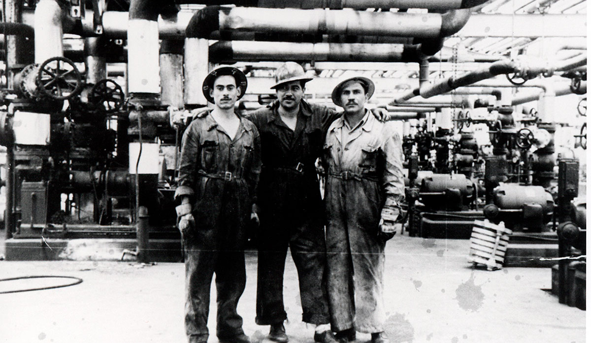 Trabajadores de la década del 50.